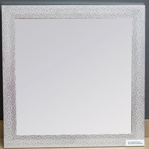 Mirror White Silver 30x30