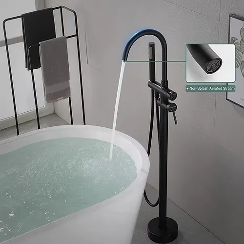 CM06016MB Matte Black Freestanding Tub faucet Tub Filler