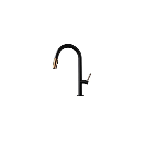 CM2159 MB+BG Matte Black with Brushed Gold Pull out Kitchen faucet