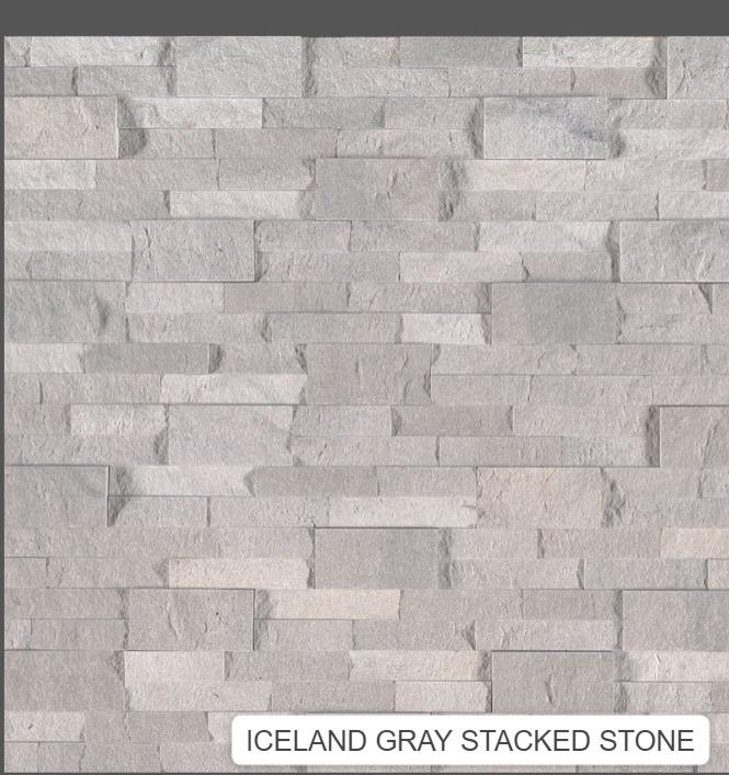 iceland gray stacked stone