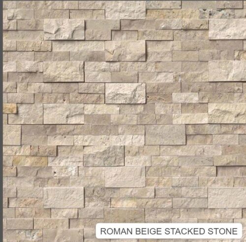 Roman beige stacked stone