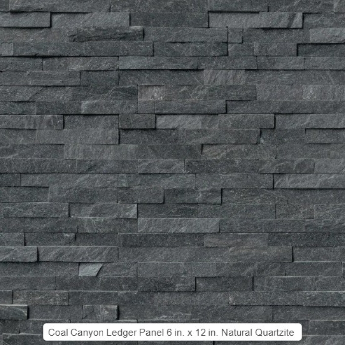 Coal Canyon Ledger Panel 6x12 Natural Quartzite