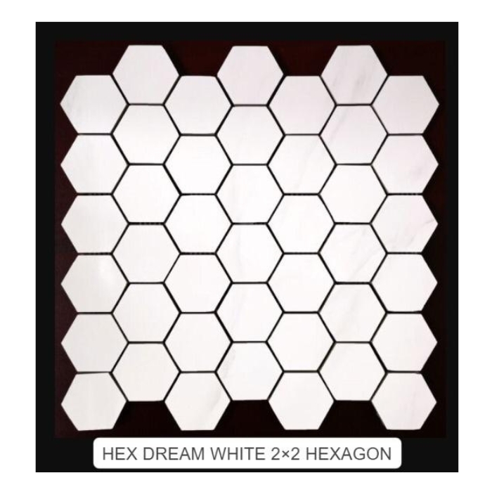 HEX DREAM WHITE 2X2 HEXAGON