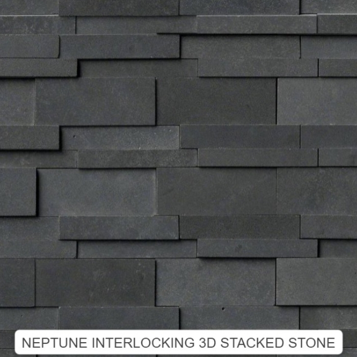 Neptune Interlocking 3D Stacked Stone