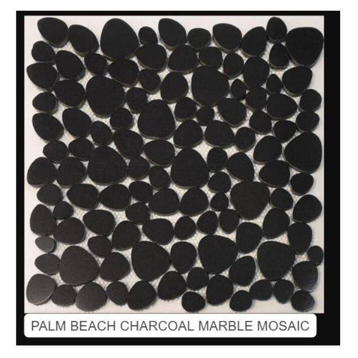 PALM BEACH CHARKOAL MARBLE MOSAIC